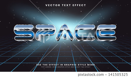 Space theme bright color editable text effect Template Space theme bright color editable text effect Template 141505325