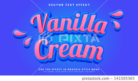 Vanilla cream editable text effect Template Vanilla cream editable text effect Template 141505365