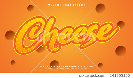 Cheese editable text effect Template Cheese editable text effect Template 141505390