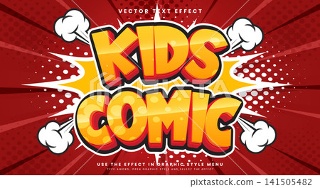 Kids Comic 3d Editable Text Effect Template Kids Comic 3d Editable Text Effect Template 141505482