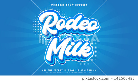 Rodeo Milk Editable Text effect Template Rodeo Milk Editable Text effect Template 141505485