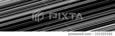 Dynamic diagonal speed lines pattern in black and white, ideal for modern sport background, web banner, technology header, dynamic border, and graphic layout. Dynamic diagonal speed lines pattern in black and white, ideal for modern sport background, web banner, technology header, dynamic border, and graphic layout. 141505590