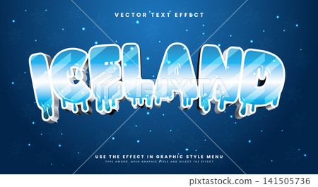 Iceland editable text effect Template Iceland editable text effect Template 141505736