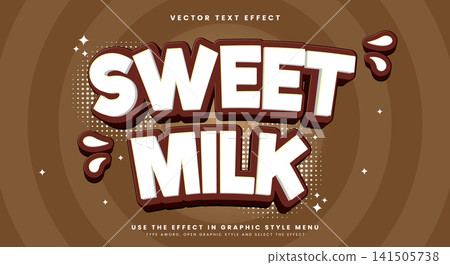 Sweet Milk Editable Text Effect Template Sweet Milk Editable Text Effect Template 141505738