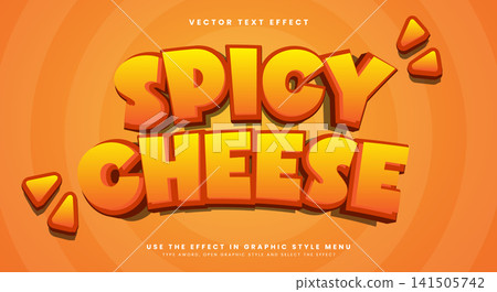 Spicy Cheese editable text effect Template Spicy Cheese editable text effect Template 141505742