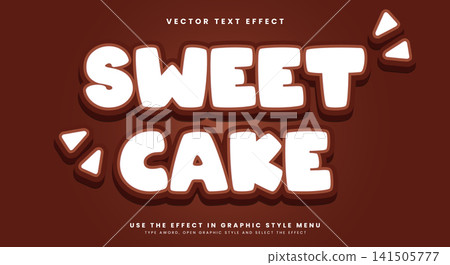 Sweet Cake editable text effect Template Sweet Cake editable text effect Template 141505777