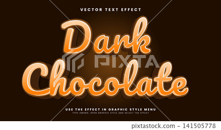 Dark Chocolate editable text effect Dark Chocolate editable text effect 141505778