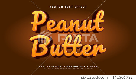 Peanut butter editable text effect Peanut butter editable text effect 141505782