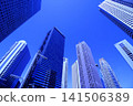 Skyscrapers in the blue sky 141506389