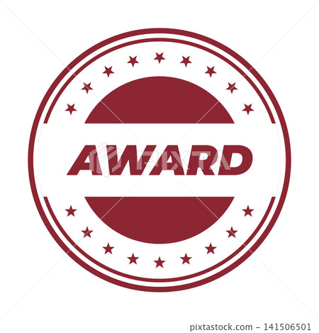 A prestigious award stamp with a bold star design and prominent text for celebrating excellence and recognition A prestigious award stamp with a bold star design and prominent text for celebrating excellence and recognition 141506501