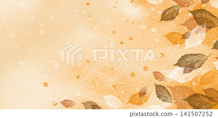 Watercolor autumn background 141507252