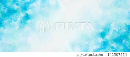Blue abstract watercolor background 141507254
