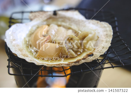 April 30 2026 Grilled scallop with butter on charcoal stove April 30 2026 Grilled scallop with butter on charcoal stove 141507322
