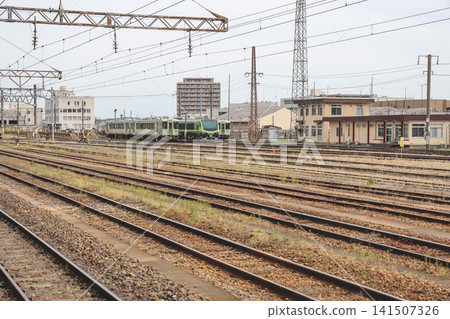 April 30 2026 a Koriyama Station railway platform scene April 30 2026 a Koriyama Station railway platform scene 141507326