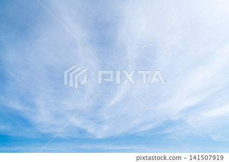 Clear blue color sky with white cloud background Clear blue color sky with white cloud background 141507919