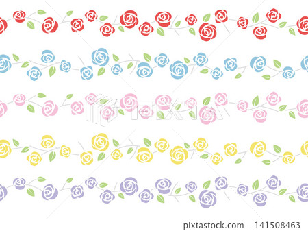 玫瑰花無縫邊框套裝 玫瑰花無縫邊框套裝 141508463