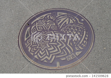 和歌山縣和歌山市的井蓋 和歌山縣和歌山市的井蓋 141509628