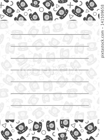 Black telephone letter Black telephone letter 141509658