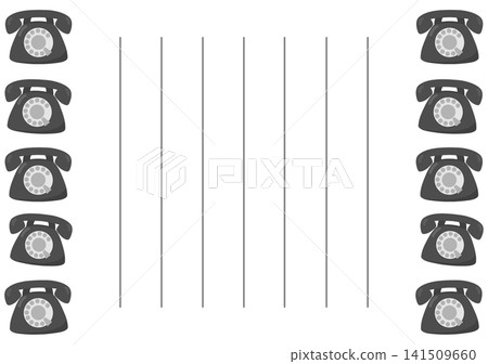 Black telephone letter Black telephone letter 141509660