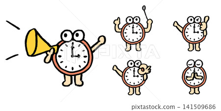 Cute and comical character materials for clocks Cute and comical character materials for clocks 141509686
