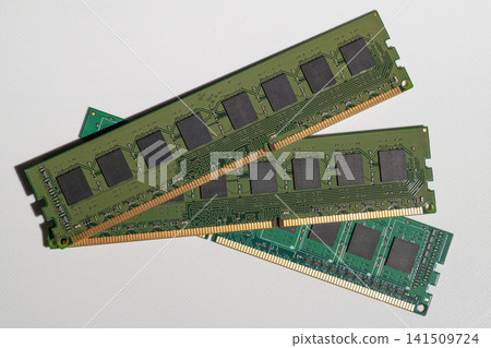 Technology material featuring desktop computer memory modules. Technology material featuring desktop computer memory modules. 141509724