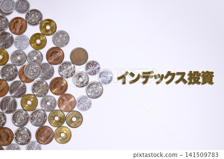A text on index investing and Japanese yen coins A text on index investing and Japanese yen coins 141509783
