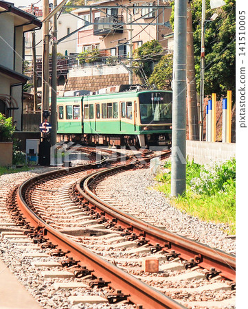 Scenery of Enoshima Electric Railway running Scenery of Enoshima Electric Railway running 141510005
