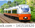 The E751 series limited express Tsugaru train travels along the Ou Main Line towards Aomori. 141510320