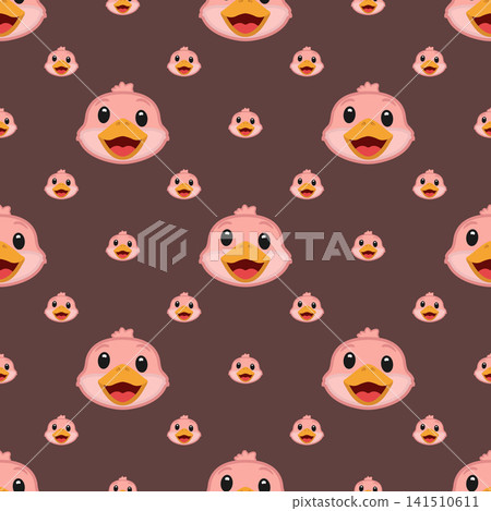 Vector seamless pattern of an ostrich Vector seamless pattern of an ostrich 141510611