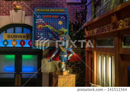 Super Grover at Sesame Street Spaghetti Space at Universal Studios 141511564