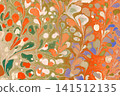 Turkish Ebru Marbling Art with Vivid Abstract Color Patterns 141512135