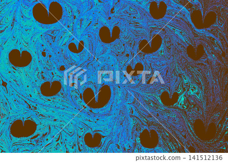 Turkish Ebru Marbling Art with Vivid Abstract Color Patterns Turkish Ebru Marbling Art with Vivid Abstract Color Patterns 141512136