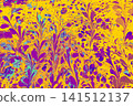 Traditional Turkish Ebru art background with colorful abstract flowers and liquid ink texture 141512137