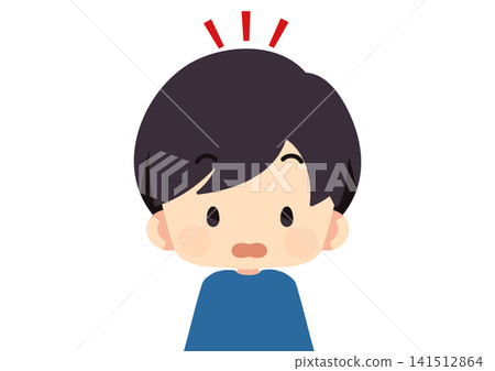 Illustration of a surprised boy Illustration of a surprised boy 141512864