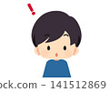 Illustration of a boy noticing something 141512869