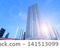 The view of high-rise apartments looking up 141513099