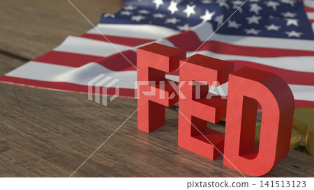Federal Reserve Interest Rate Policy and American Economy 3d render. Federal Reserve Interest Rate Policy and American Economy 3d render. 141513123