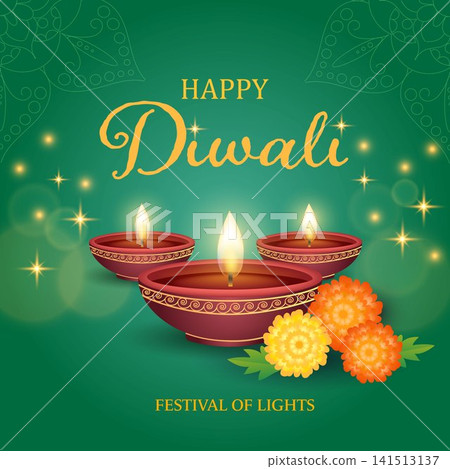 Celebrate the Joyous Festival of Lights with Beautiful Diyas, Festive Flowers, and Wishes Celebrate the Joyous Festival of Lights with Beautiful Diyas, Festive Flowers, and Wishes 141513137