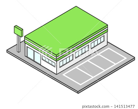 An illustration of a convenience store where you can shop conveniently. An illustration of a convenience store where you can shop conveniently. 141513477