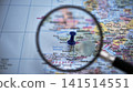 Map with a blue pin in focus showing a Bordeaux in Europe 141514551