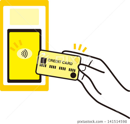 一隻手正在進行非接觸式信用卡支付的插圖;代表非接觸式支付、無現金支付和智慧支付的圖像。 一隻手正在進行非接觸式信用卡支付的插圖;代表非接觸式支付、無現金支付和智慧支付的圖像。 141514598