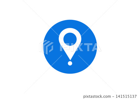Location Pin Icon in Circle Map Marker Navigation GPS UI Symbol for Directions Location Pin Icon in Circle Map Marker Navigation GPS UI Symbol for Directions 141515137