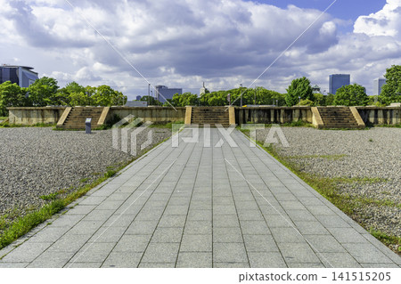 Osaka, Naniwa Palace, Daigokuden (Great Hall of State), Osaka City, Osaka Prefecture Osaka, Naniwa Palace, Daigokuden (Great Hall of State), Osaka City, Osaka Prefecture 141515205