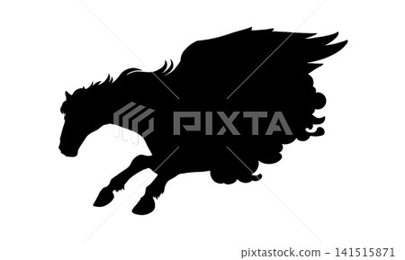 Silhouette of Pegasus in the constellation Pegasus Silhouette of Pegasus in the constellation Pegasus 141515871