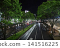 April 27 2026 Sendai tree lined avenue at night with illuminated roadway 141516225