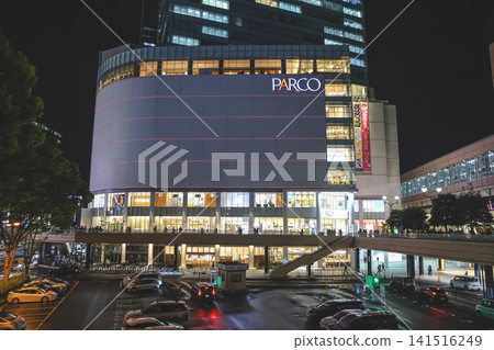 April 27 2026 Sendai Station night walkway with pedestrians and illuminated facade April 27 2026 Sendai Station night walkway with pedestrians and illuminated facade 141516249