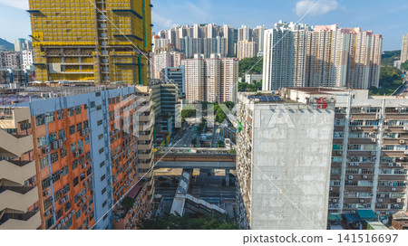 Hong Kong July 12 2026 KWUN TONG Urban density overlook. Hong Kong July 12 2026 KWUN TONG Urban density overlook. 141516697