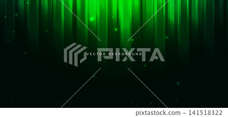 Abstract green light lines vertical on dark background. Abstract green light lines vertical on dark background. 141518322