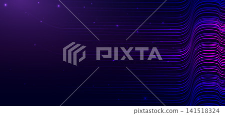 Hi tech speed lines overlapping element on dark blue background with lighting effect. Hi tech speed lines overlapping element on dark blue background with lighting effect. 141518324