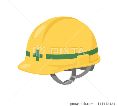 Safety helmet, flat illustration Safety helmet, flat illustration 141518484